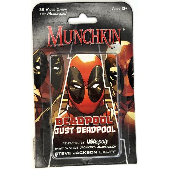 Munchkin Sealed Just Deadpool Expansion Pack - RARE! - Steve Jackson Games - Picture 1 of 2